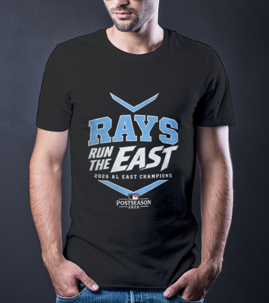 Rays Run The East 2026 AL East Champions Postseason MLB T-Shirt