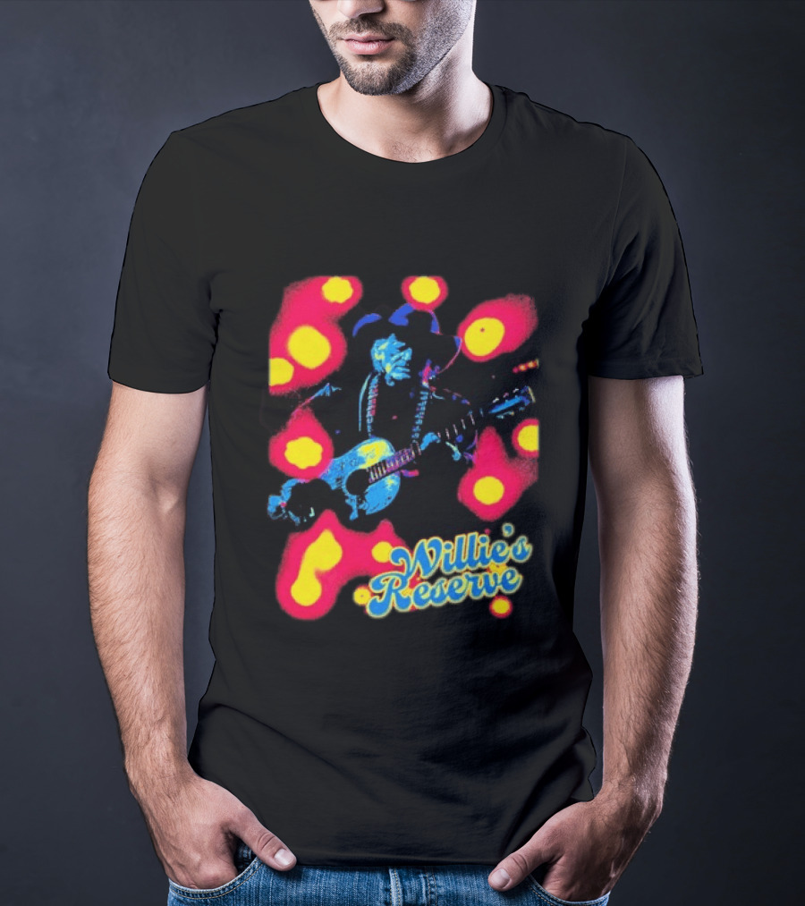 Willie's Nelson Reserve Psychedelic Country Music Legend T-Shirt