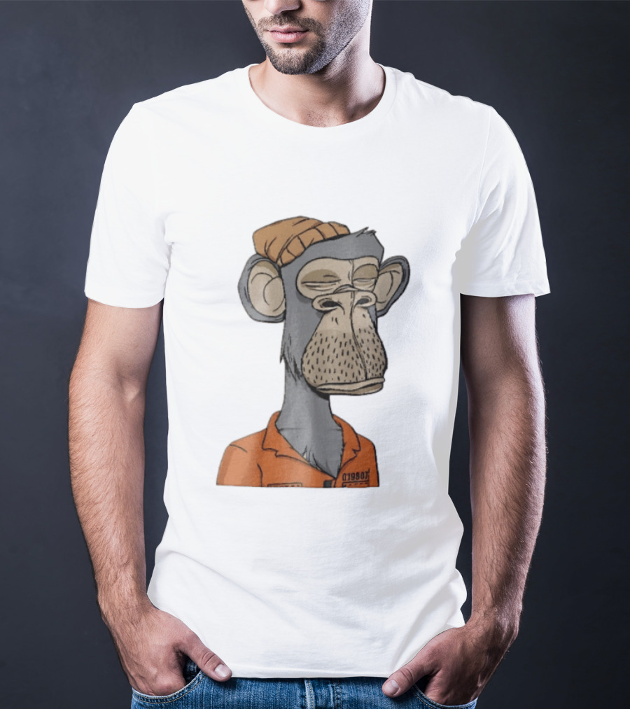 Bored Ape Yacht Club Astronaut Inmate Orange Jumpsuit T-Shirt