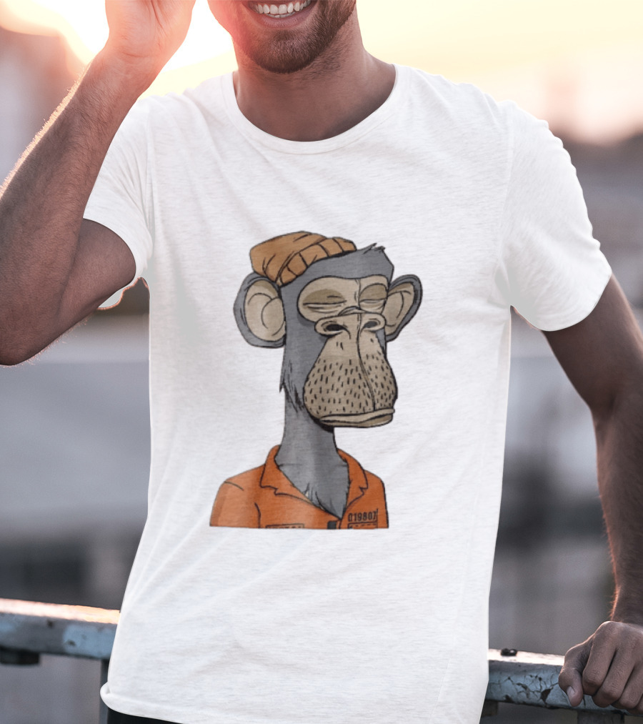 Bored Ape Yacht Club Astronaut Inmate Orange Jumpsuit T-Shirt