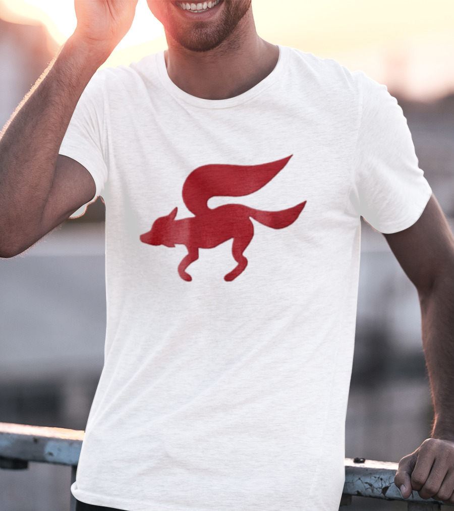 Flying Red Fox Tail Mythical Creature T-Shirt