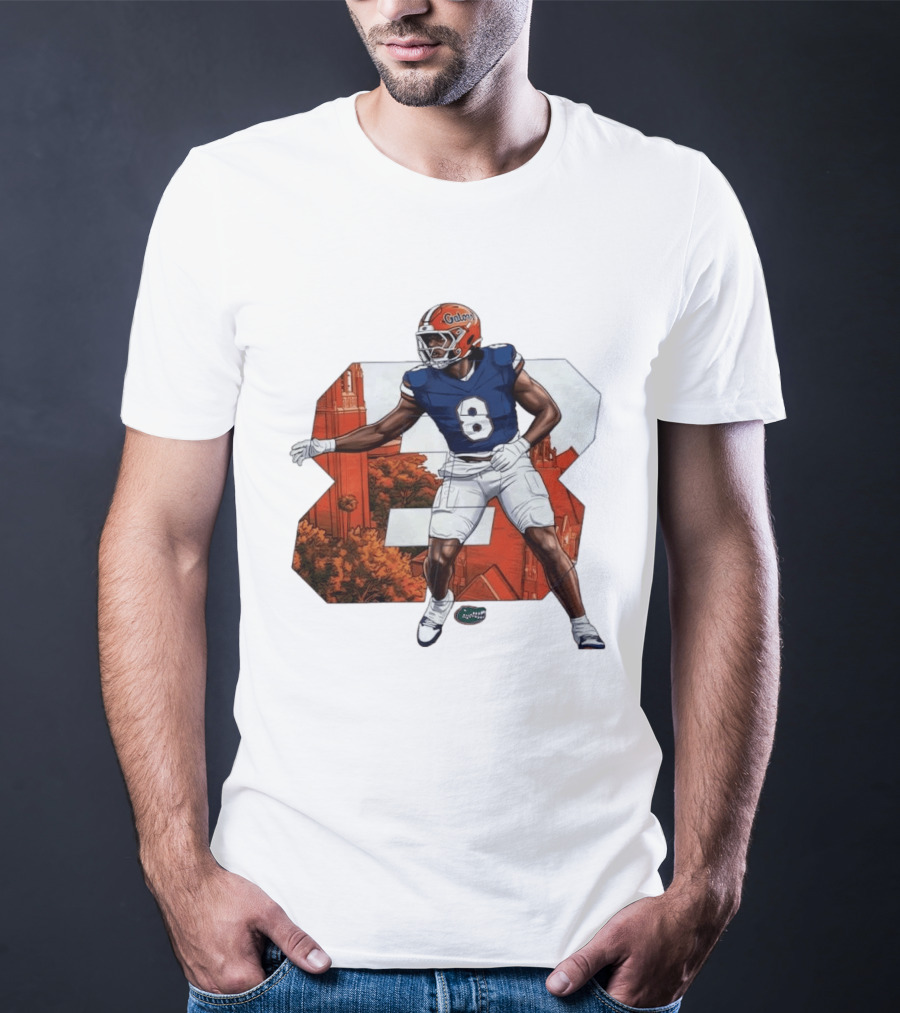 NCAA Florida Gators No 8 Aaron Chiles Jr. T-Shirt