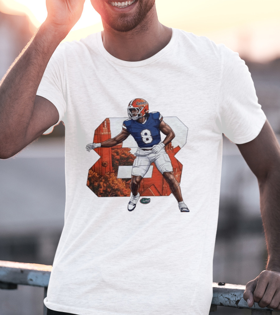 NCAA Florida Gators No 8 Aaron Chiles Jr. T-Shirt