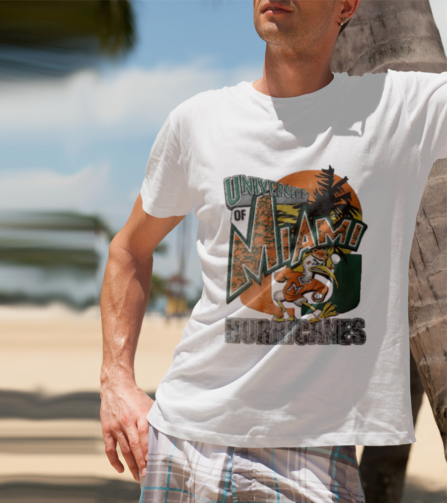 Miami Hurricanes Sebastian The Ibis U Of M Sports Team T-Shirt