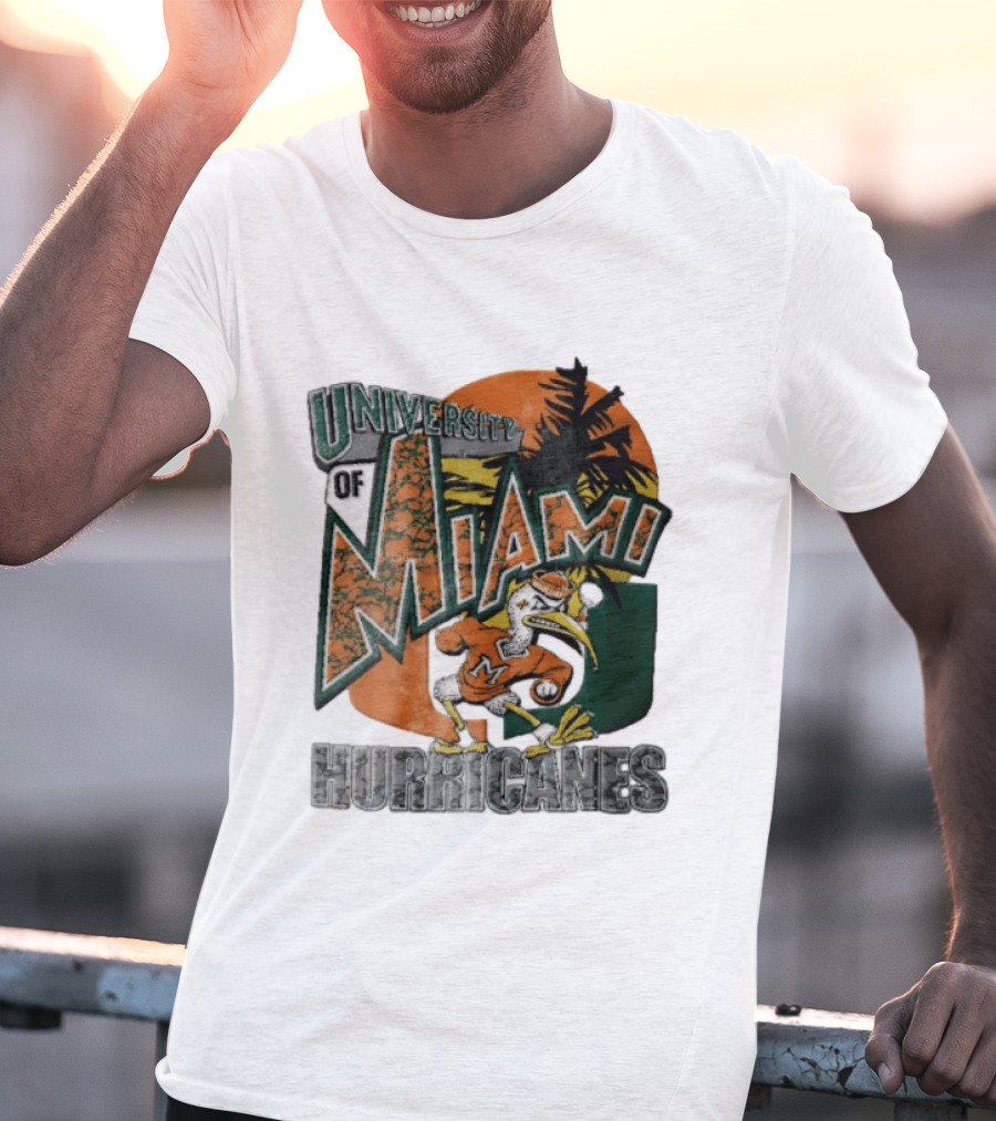 Miami Hurricanes Sebastian The Ibis U Of M Sports Team T-Shirt