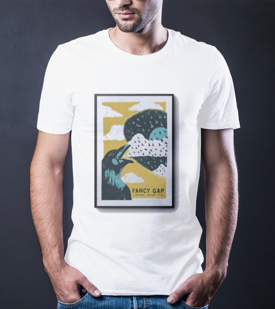 Fancy Gap Oct 2 2026 Boone Saloon Vintage Crow And Cloud Print T-Shirt