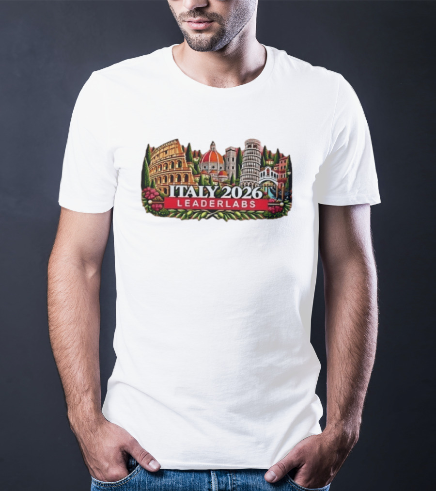 Italy 2026 Leaderlabs Colosseum Florence Pisa Venice Landmarks T-Shirt