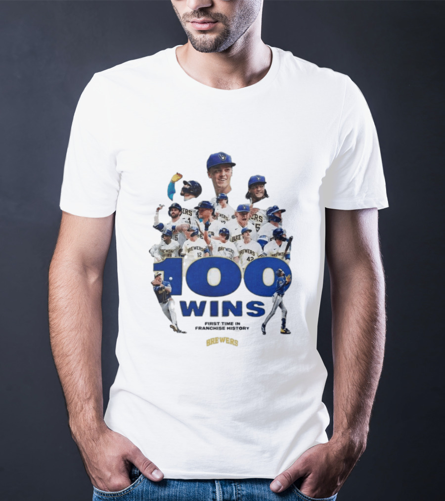 Milwaukee Brewers 100 Wins First Time In Franchise History T-Shirt