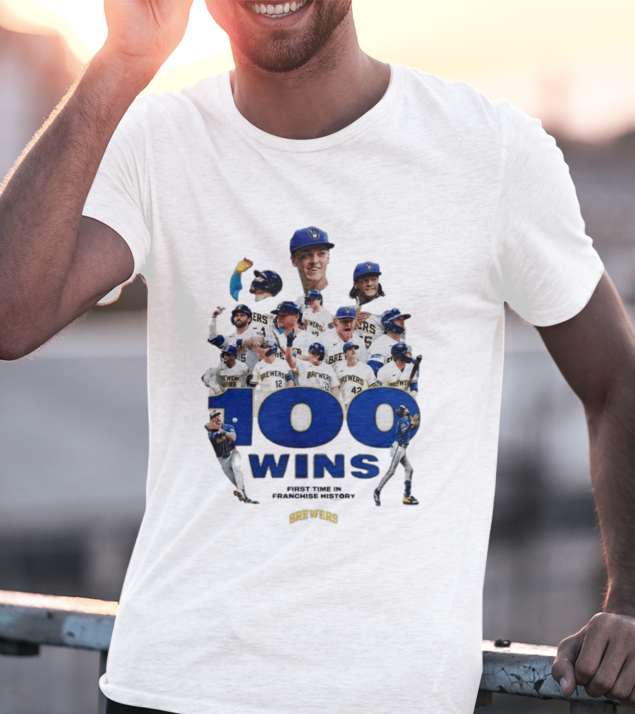 Milwaukee Brewers 100 Wins First Time In Franchise History T-Shirt