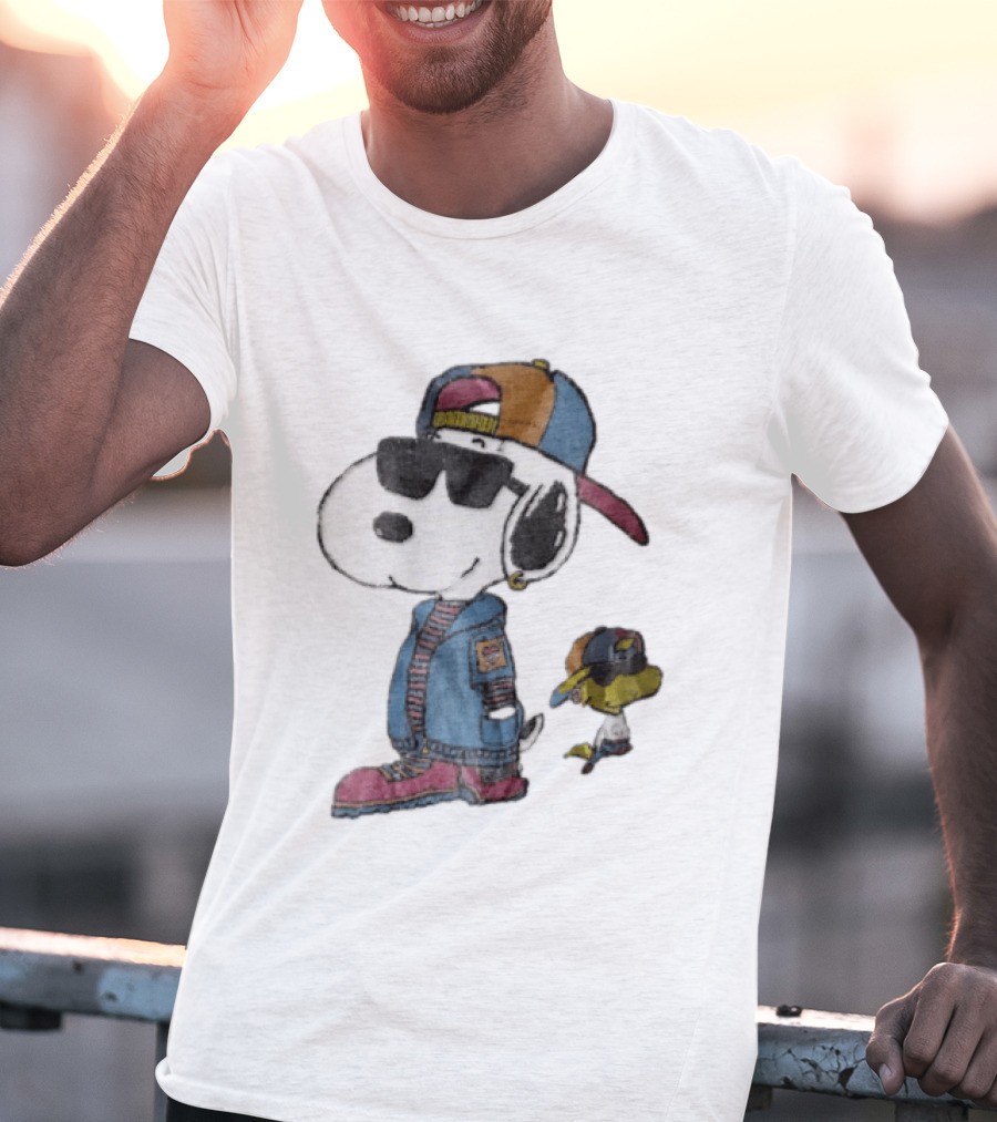 Snoopy Woodstock Cool Sunglasses Cap Jacket T-Shirt