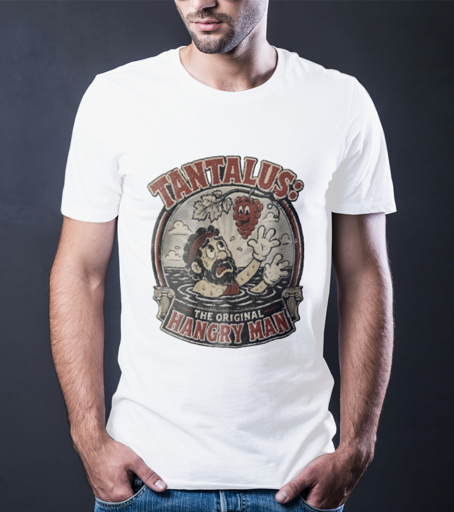 Tantalus The Original Hangry Man Retro Greek Mythology Comic T-Shirt