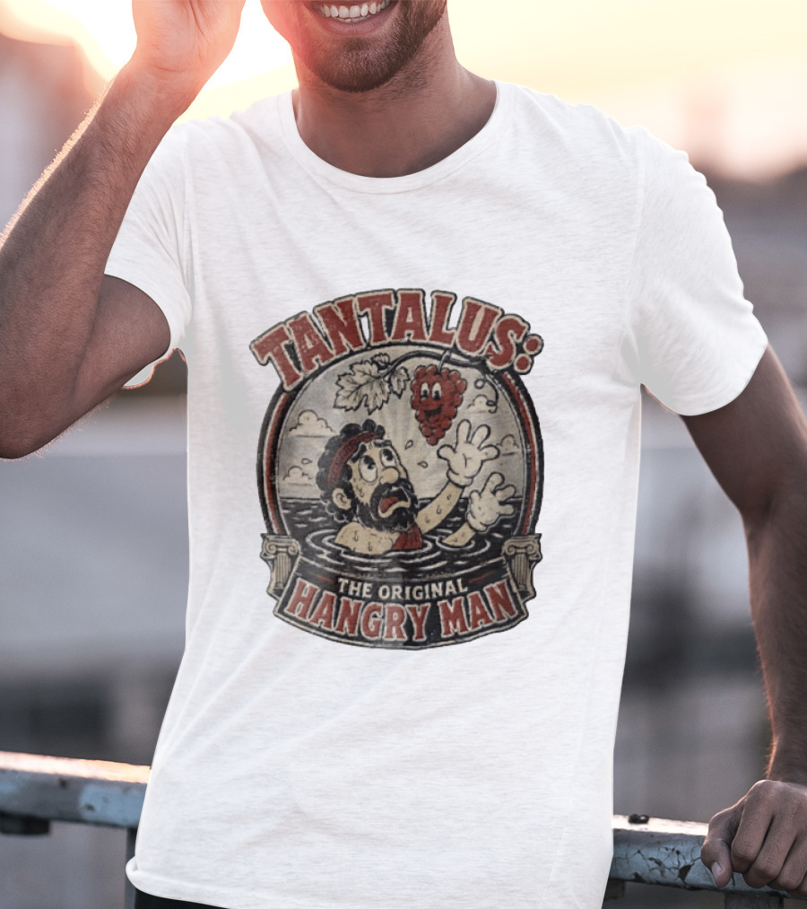 Tantalus The Original Hangry Man Retro Greek Mythology Comic T-Shirt
