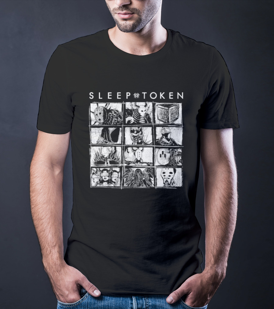 Sleep Token Figures Album Cover Art Grid T-Shirt