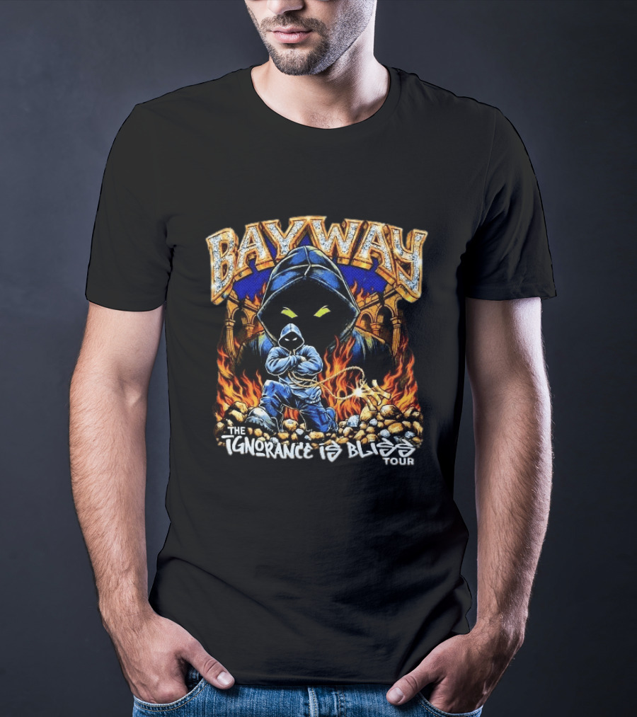 Bayway The Ignorance Is Bliss Tour 2026 And Flames T-Shirt