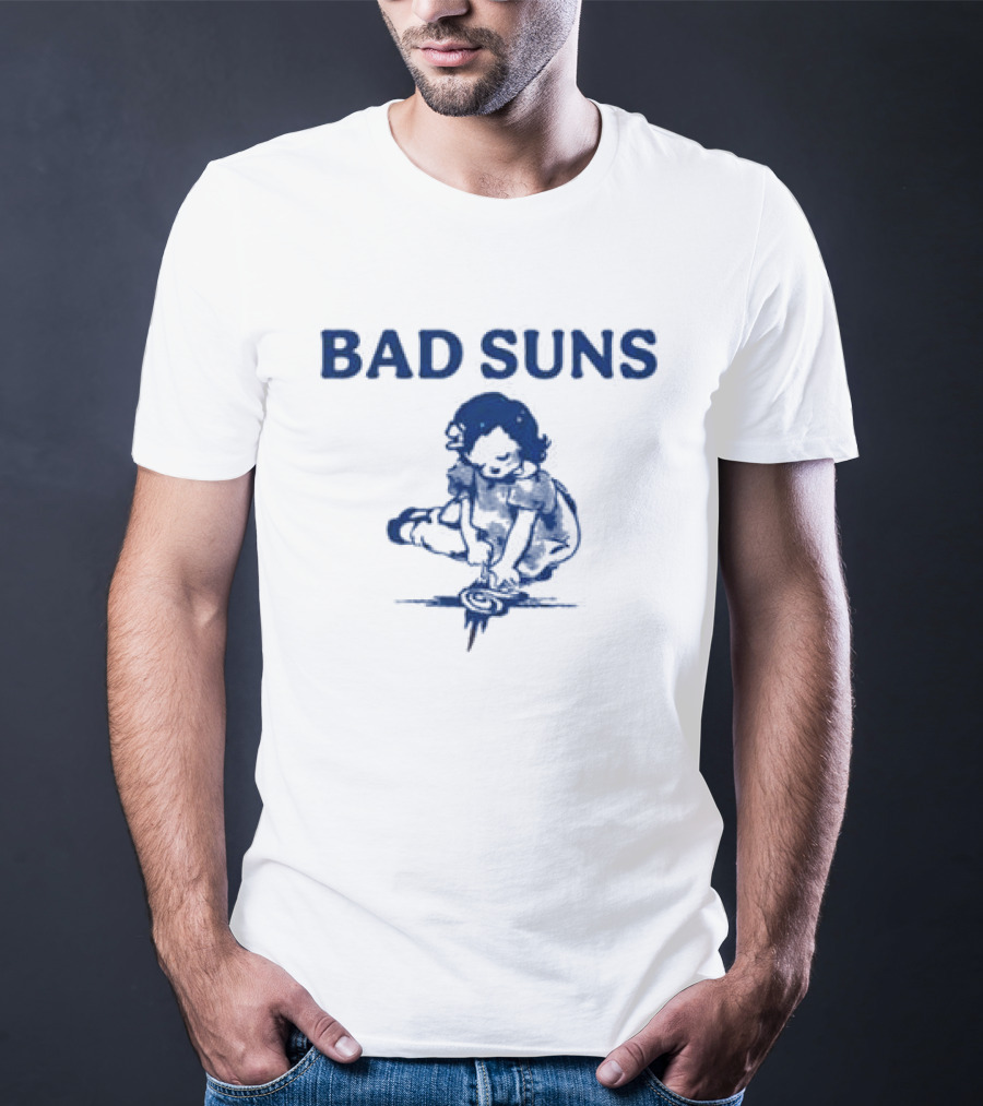 Bad Suns Doodle Girl Raglan Baby Crop T-Shirt