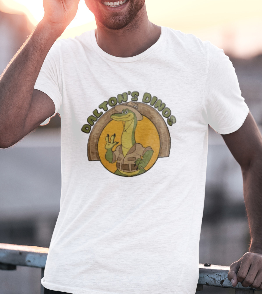Dalton's Dino's Cartoon Dinosaur Safari Adventure Outfit T-Shirt