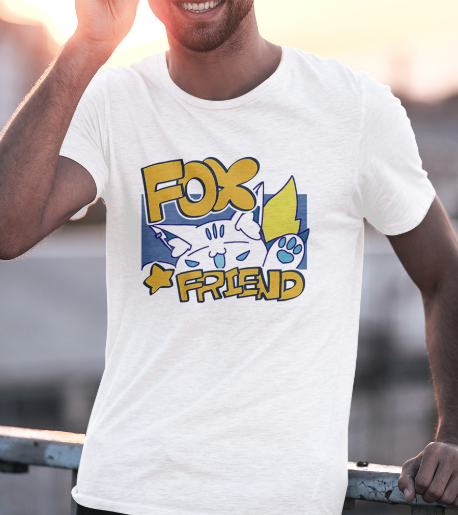 Shirakami Fubuki Fox Friend Anime Style Companion T-Shirt
