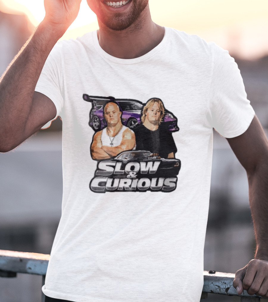 Slow & Curious Duo With Sports Cars And Menacing Muscle Cars T-Shirt
