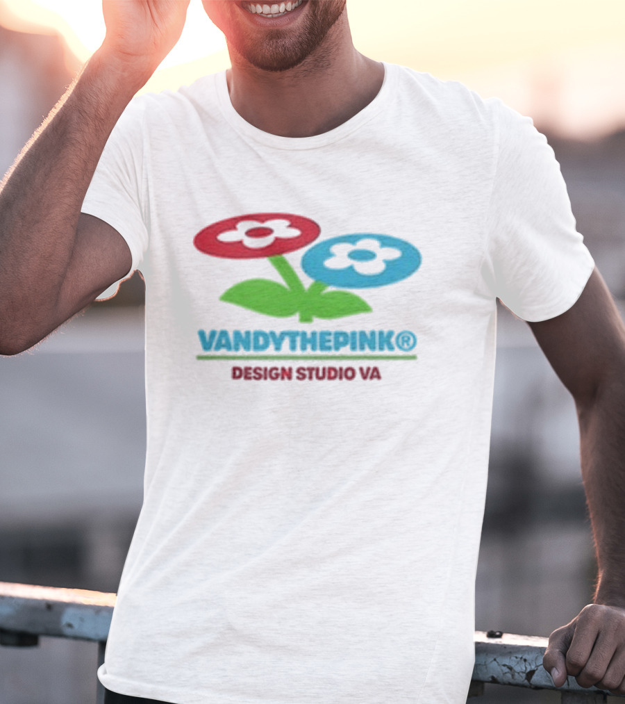 Vandythepink Two Flower Buckle Design Studio VA T-Shirt