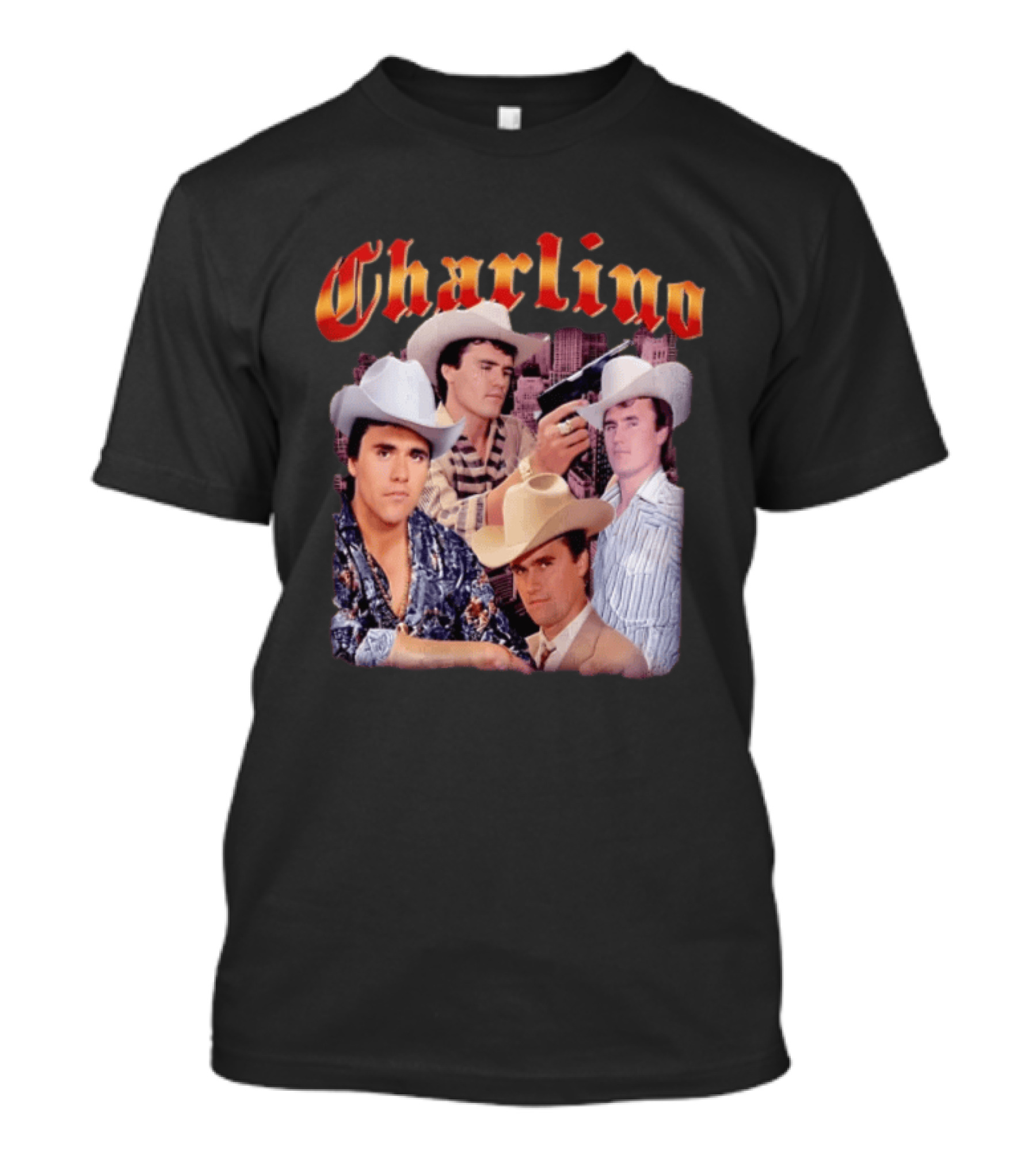 Charlino Sanchez Cowboy Tribute Collage T-Shirt