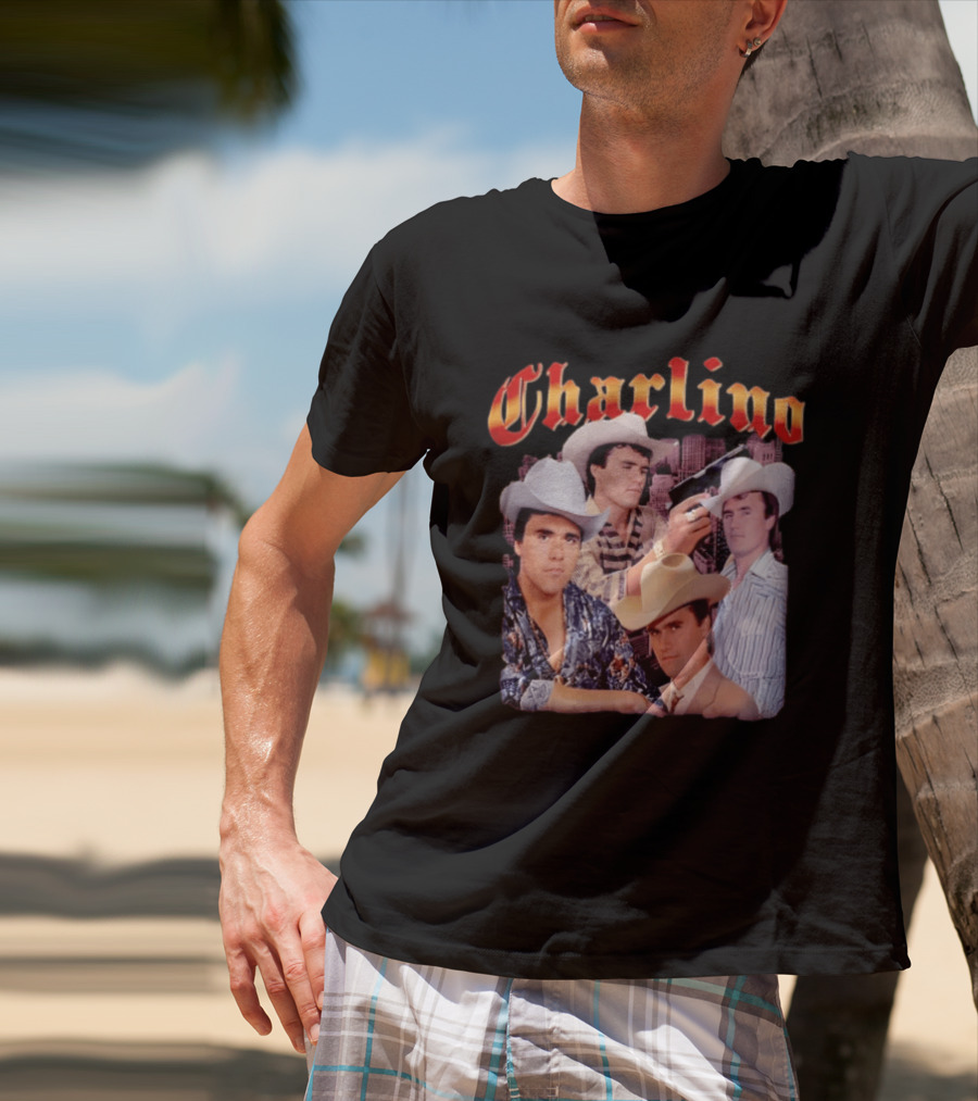 Charlino Sanchez Cowboy Tribute Collage T-Shirt