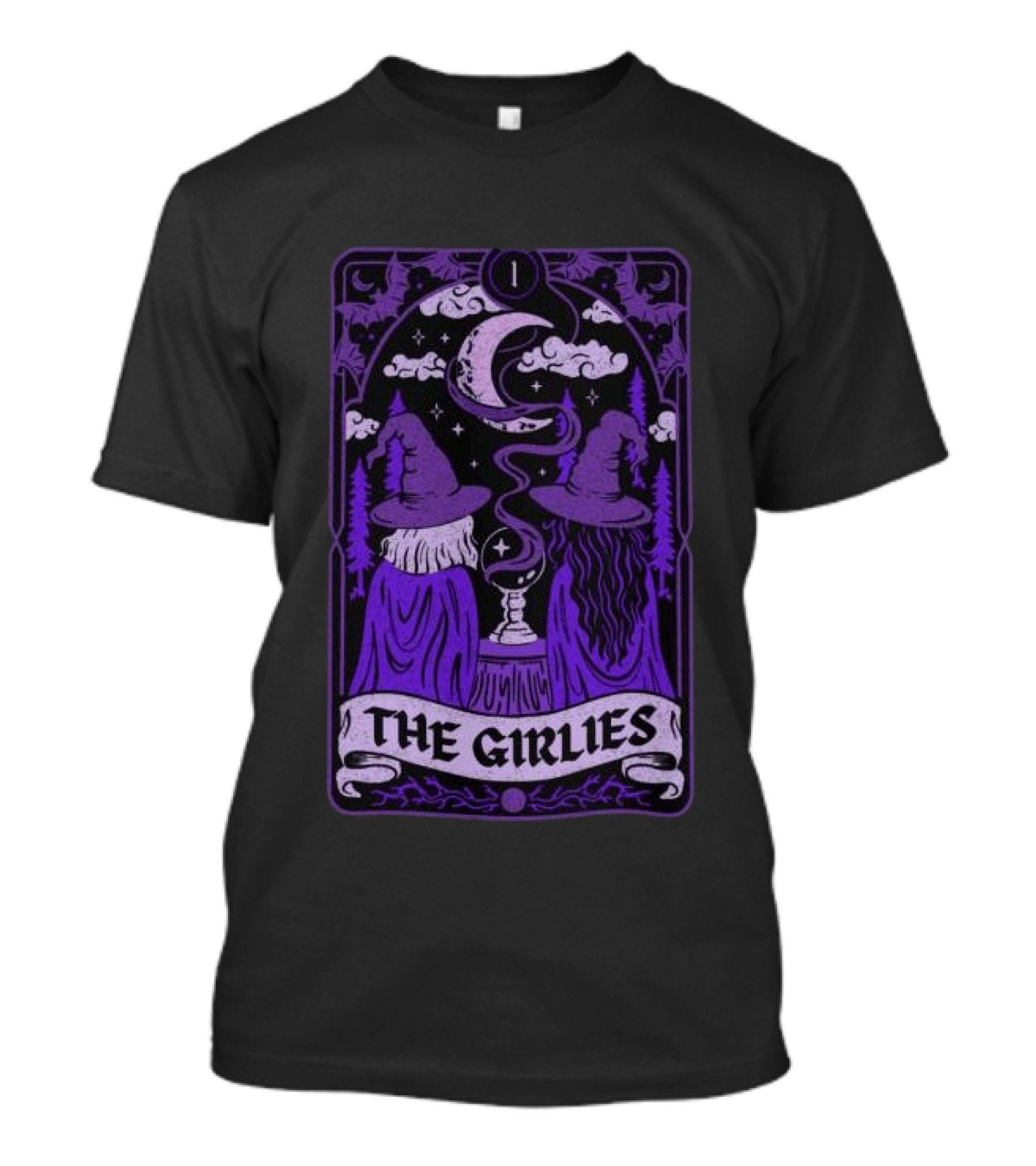 Witchy Tarot Card Style The Girlies Do We Know Them Moon Magic T-Shirt