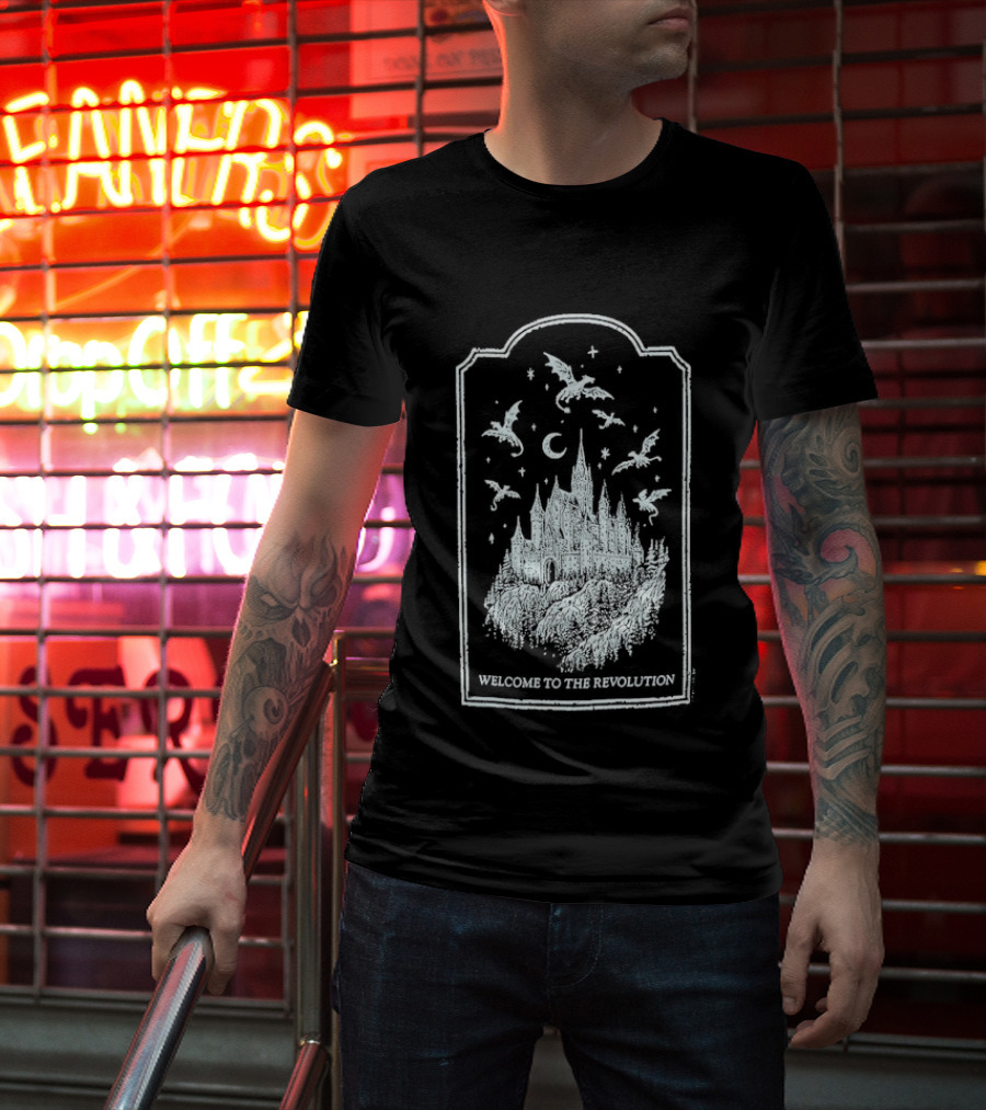 Fourth Wing Welcome To The Revolution Castle And Flying Beasts T-Shirt