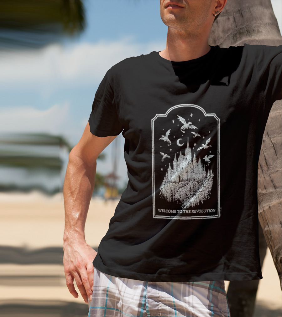 Fourth Wing Welcome To The Revolution Castle And Flying Beasts T-Shirt