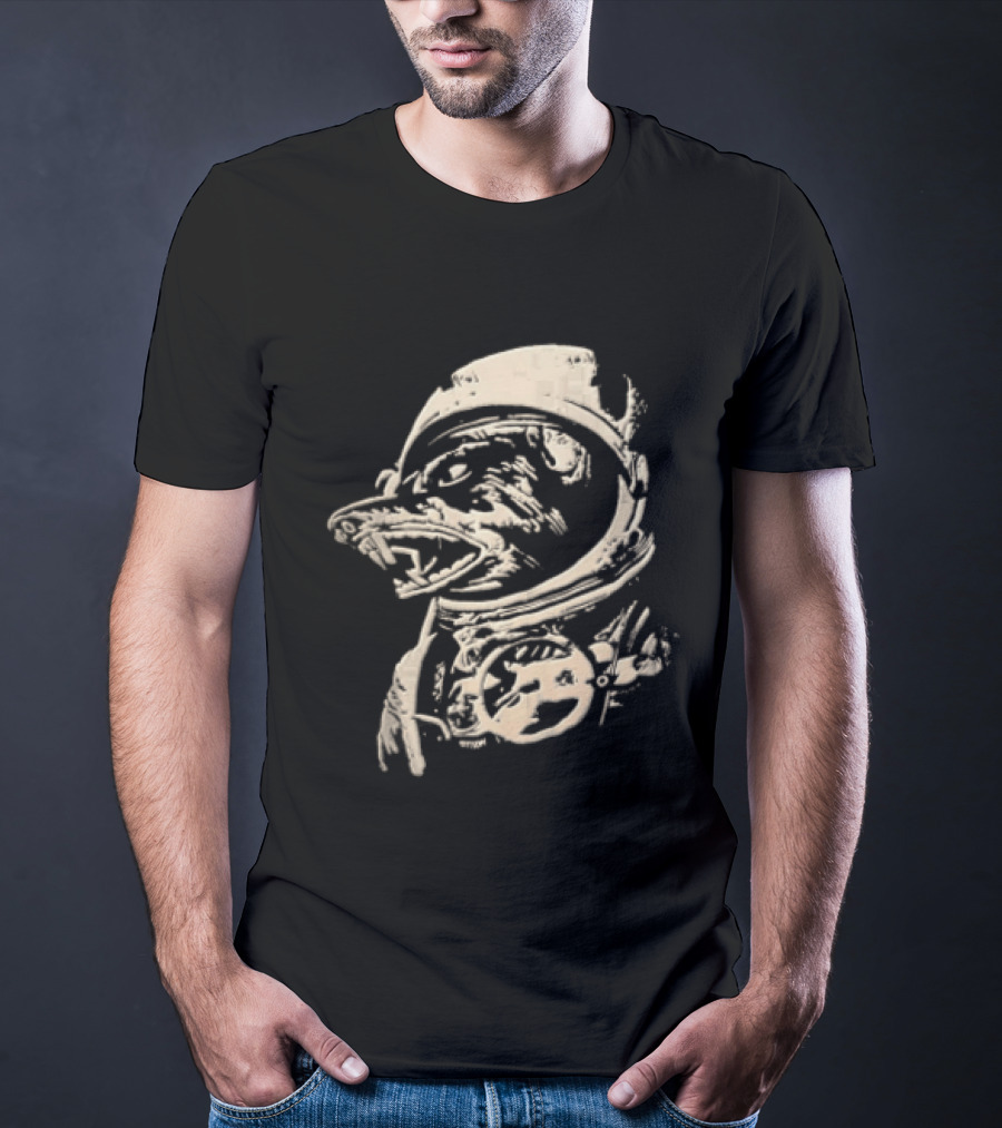 Grissom Space Dog In Astronaut Suit T-Shirt