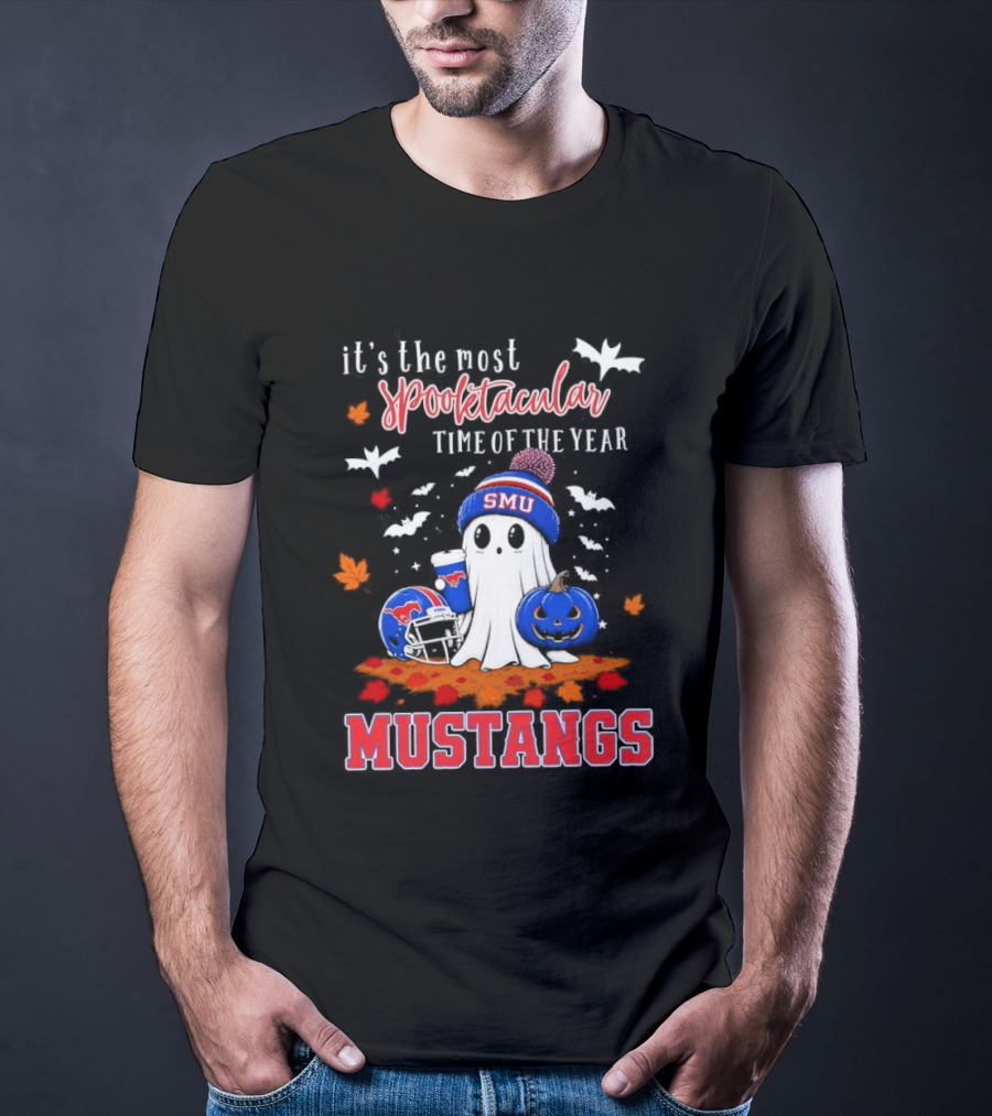 It's The Most Spooktacular Time Of The Year SMU Mustangs Halloween T-Shirt