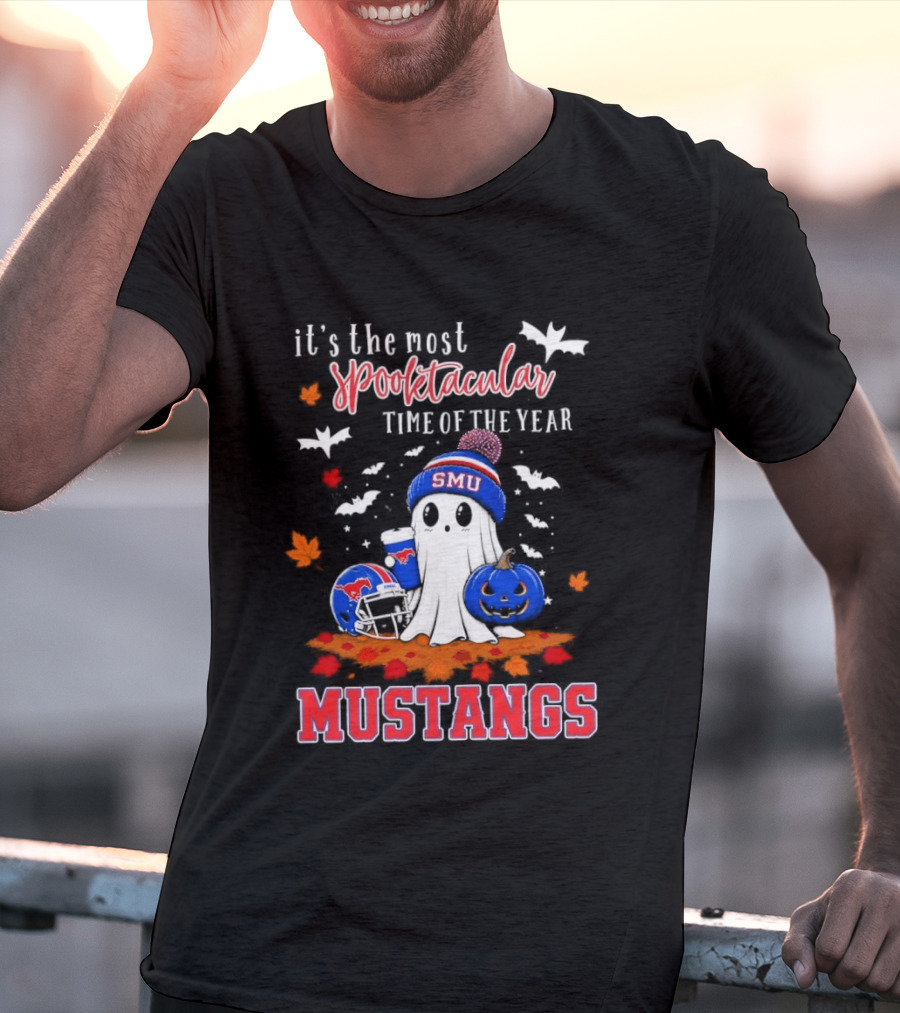 It's The Most Spooktacular Time Of The Year SMU Mustangs Halloween T-Shirt