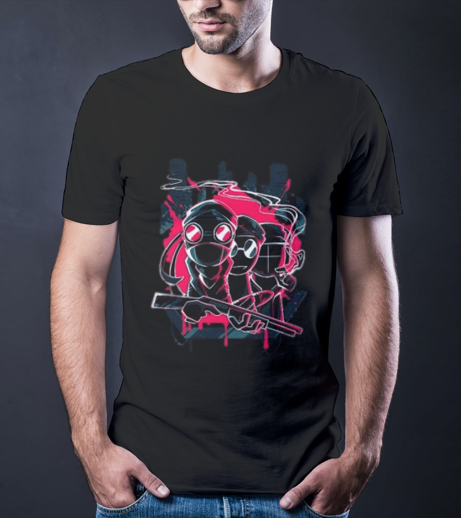 Madness Combat Sharkrobot Store Madness Lineup Iconic Characters T-Shirt