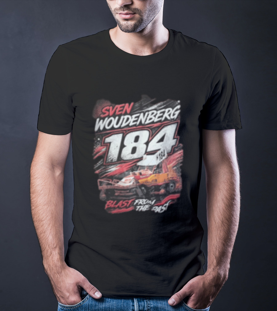 Sven Woudenberg 184 Blast From The Past Stock Car Racing Vehicle Dirt Track T-Shirt