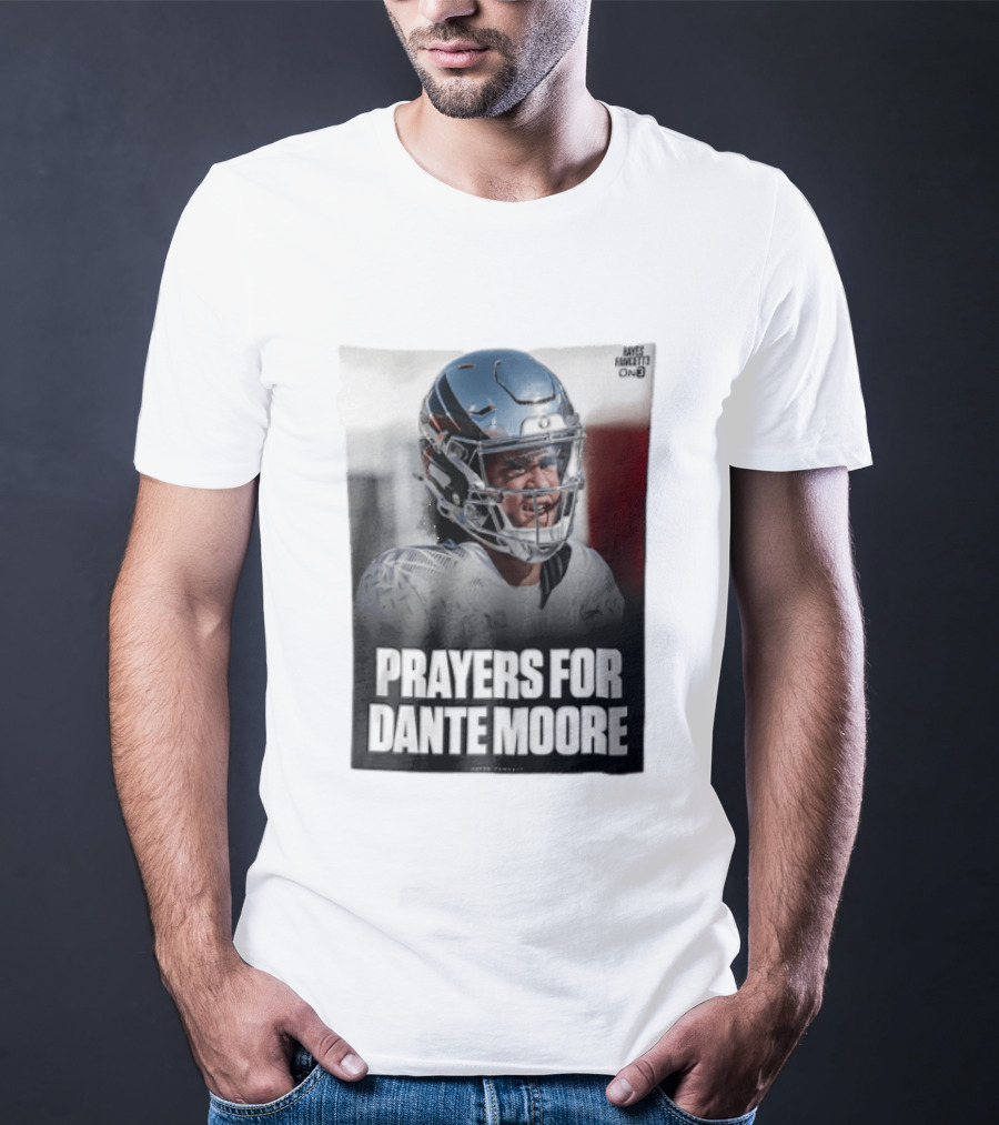 Prayers For Dante Moore Oregon Ducks Football Helmet T-Shirt