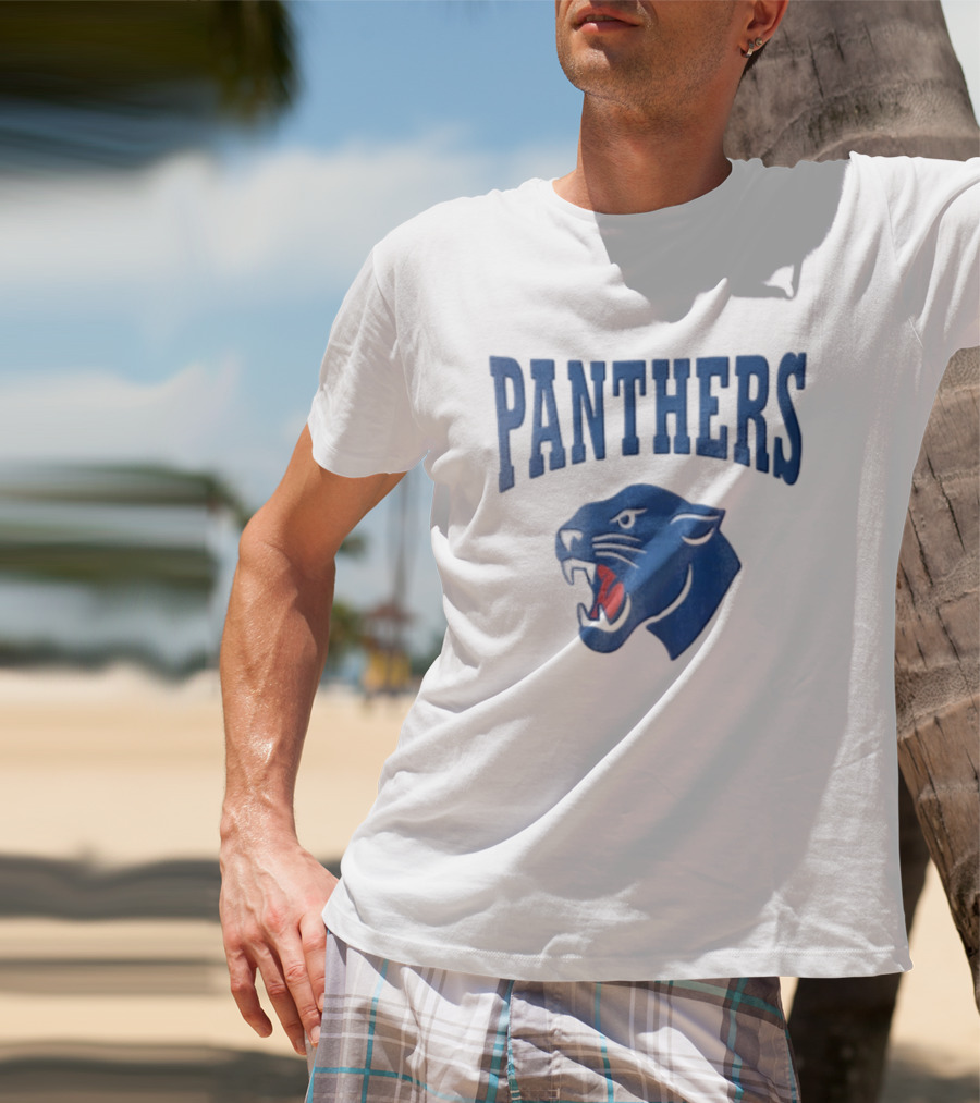 Panthers Blue Panther Head T-Shirt