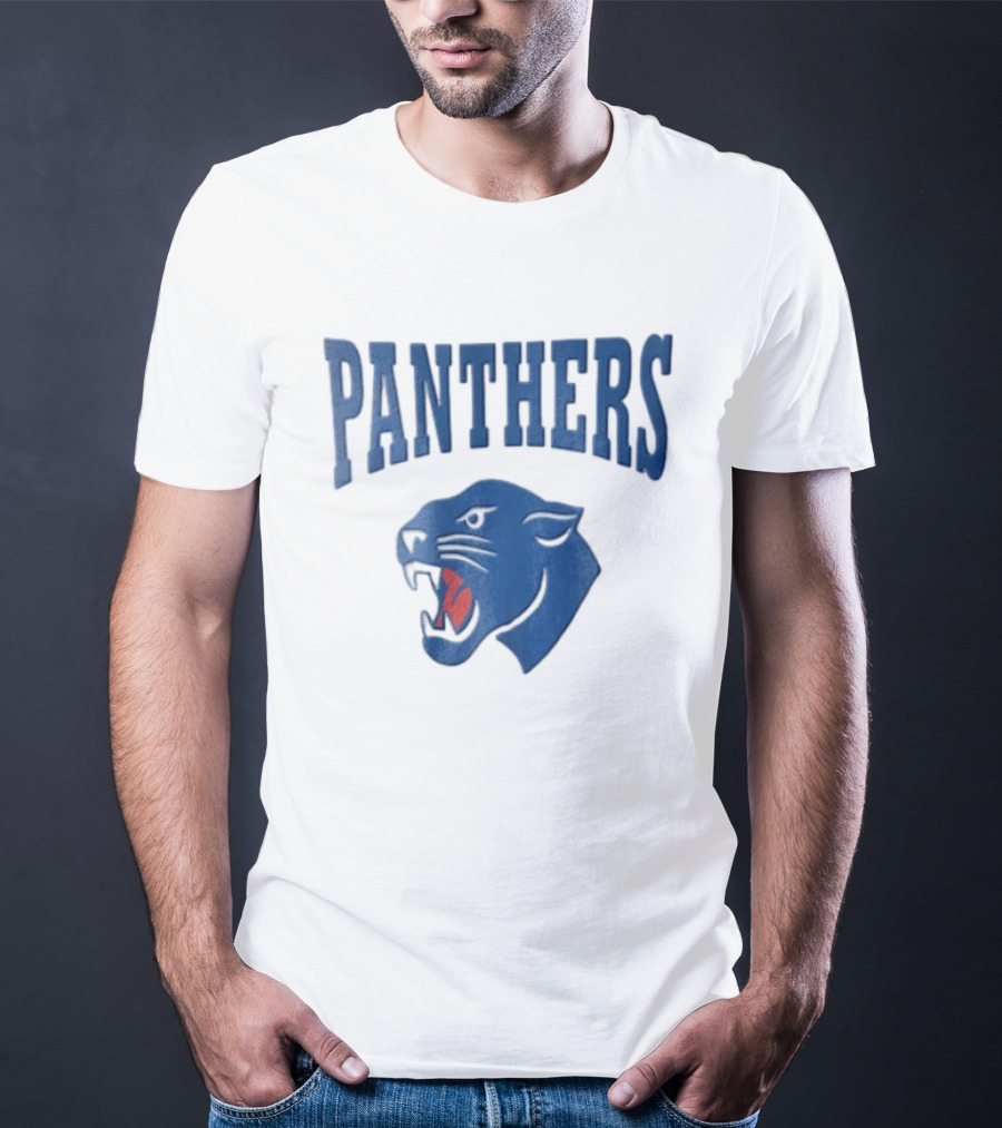 Panthers Blue Panther Head T-Shirt
