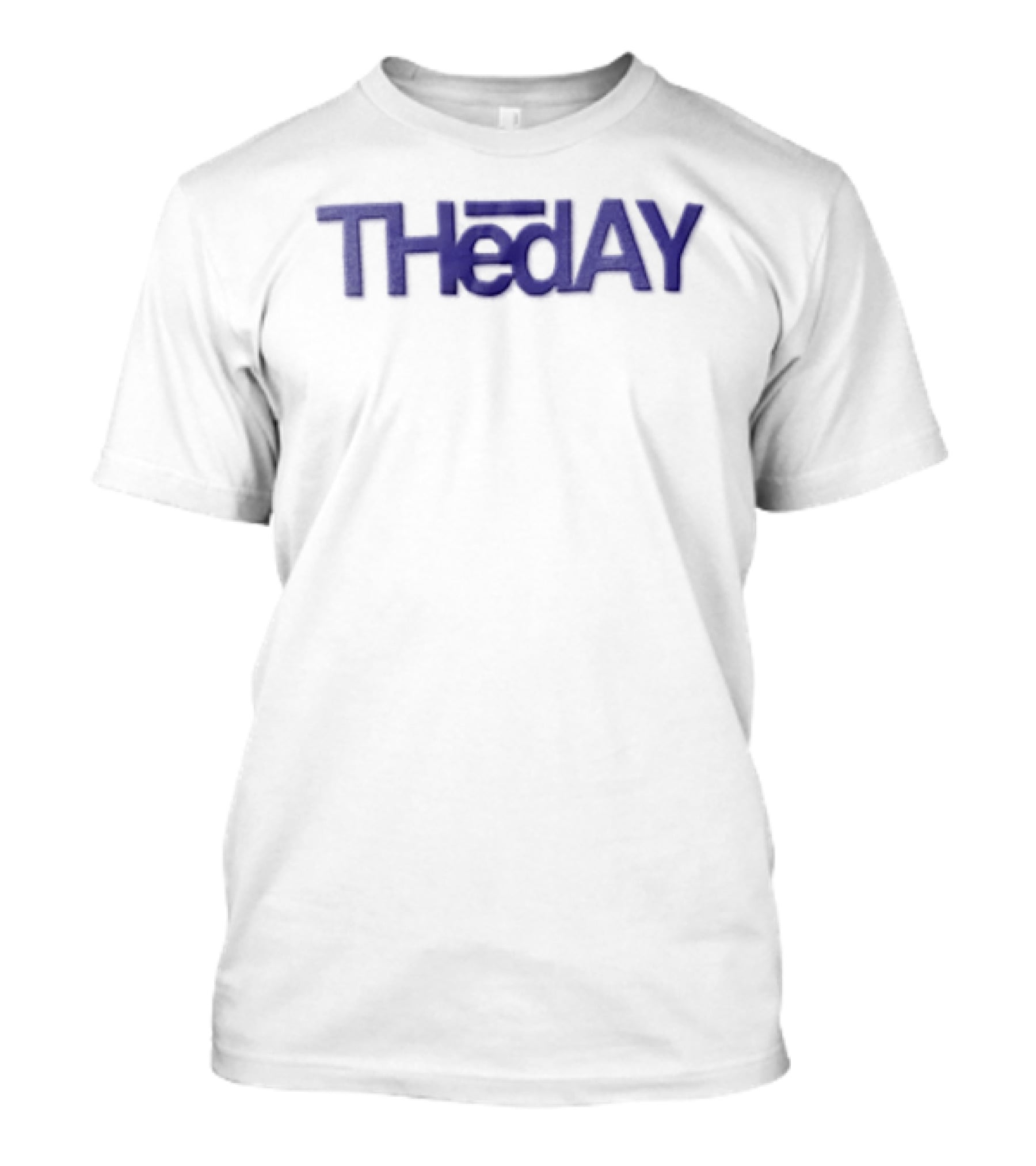 Theday Blue On Fabric T-Shirt