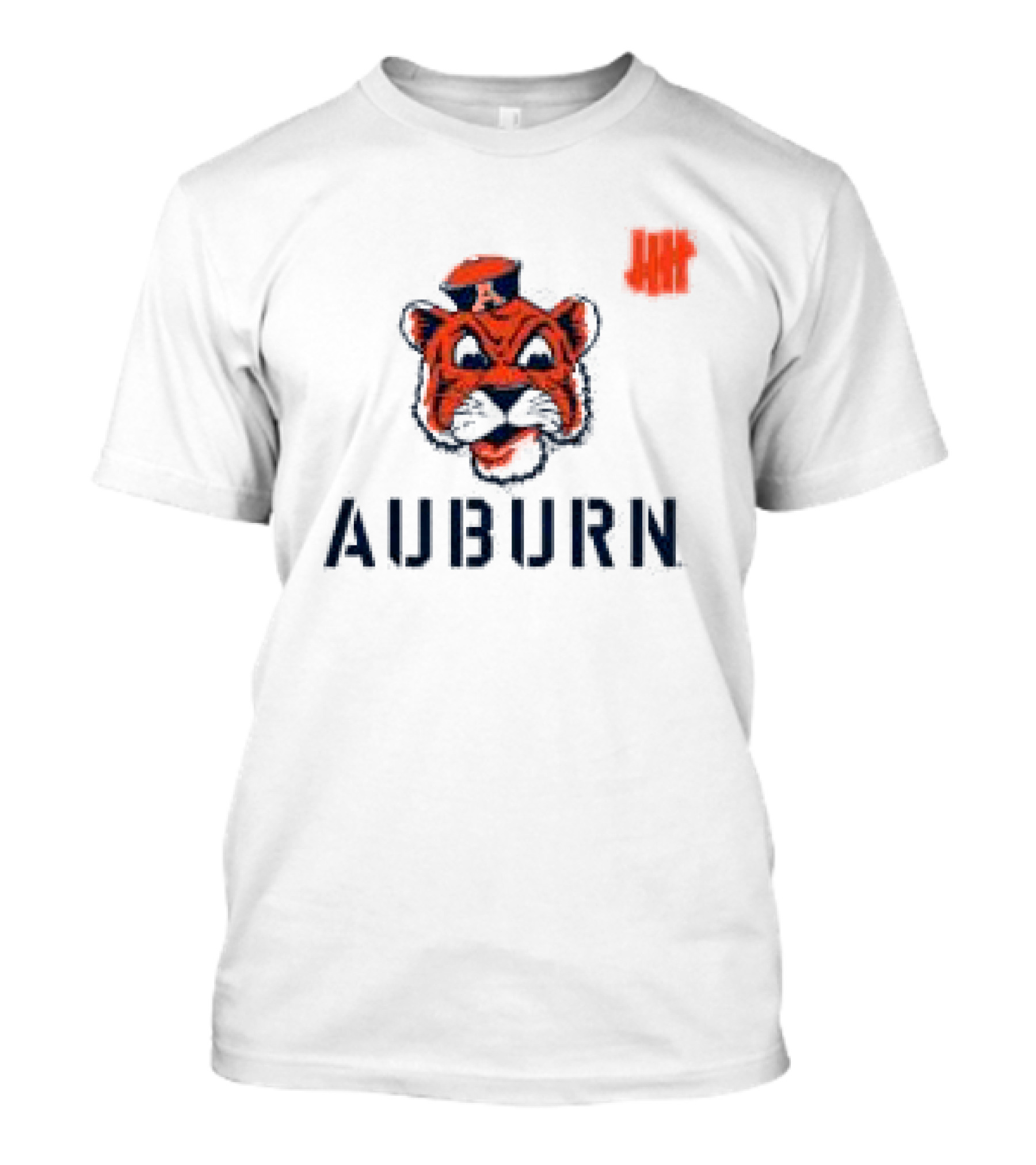Undefeated Auburn Tiger Emblem With Retro Cap T-Shirt