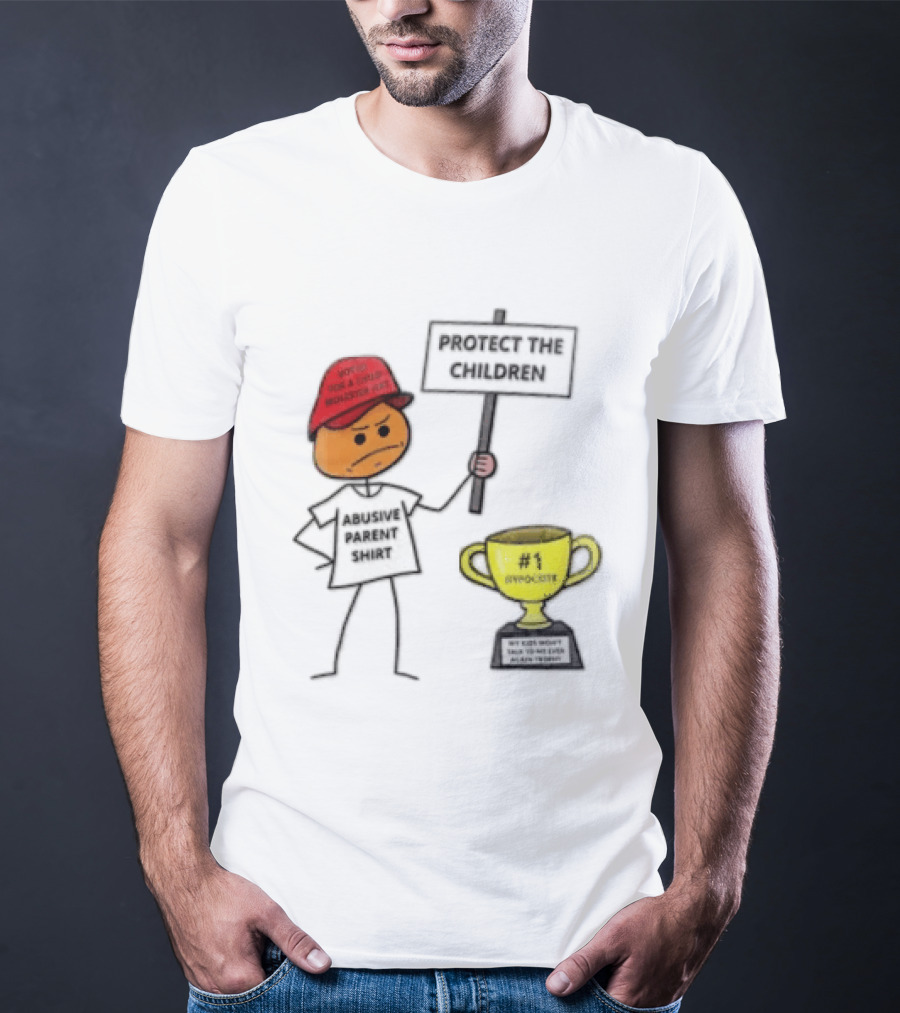 Voted FOR A Child Molester HAT Protect THE Children Abusive Parent Hypocrite Trophy T-Shirt