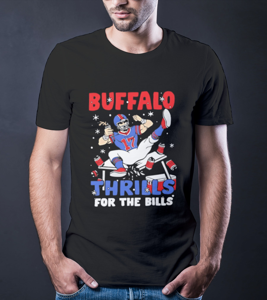 Buffalo Thrills For The Bills Football Table Crash Fun T-Shirt