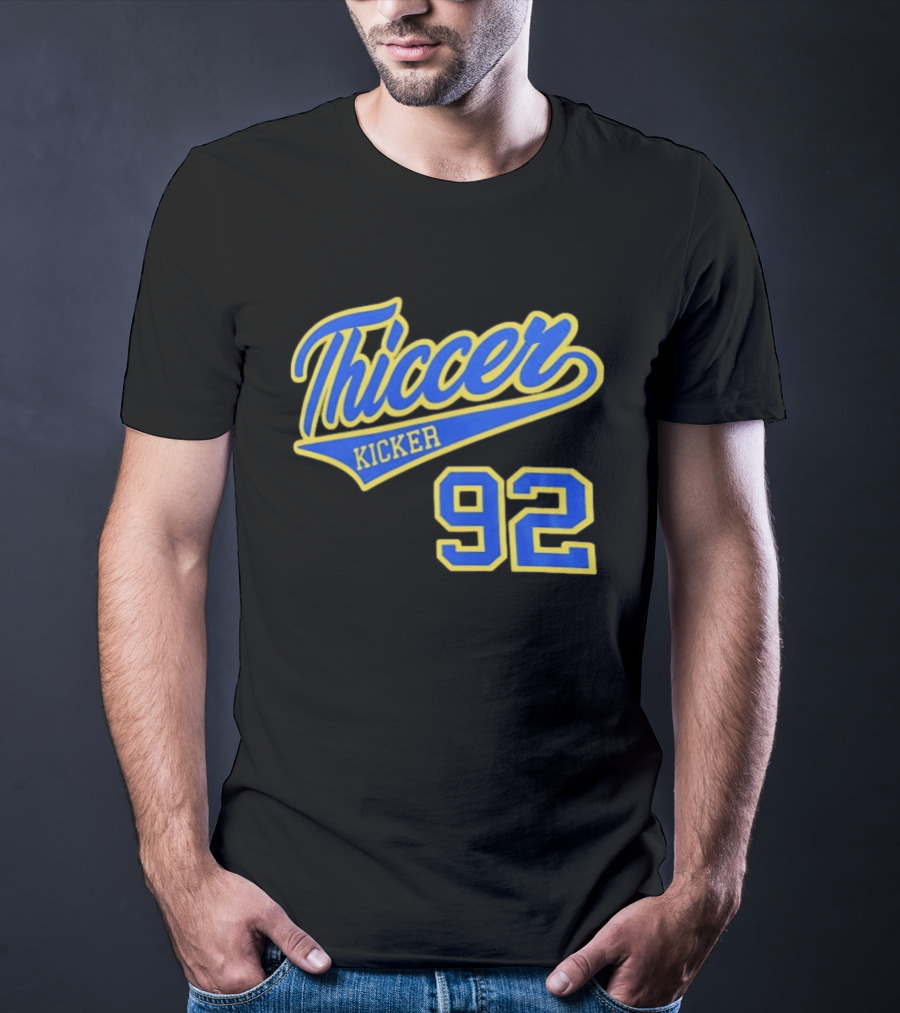 Harrison Mevis Los Angeles Rams Thicker Kicker 92 T-Shirt