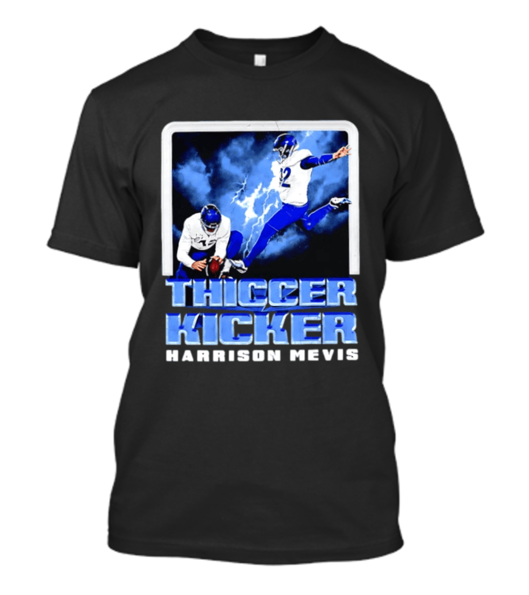 Los Angeles Rams Thiccer Kicker Harrison Mevis Football Action T-Shirt
