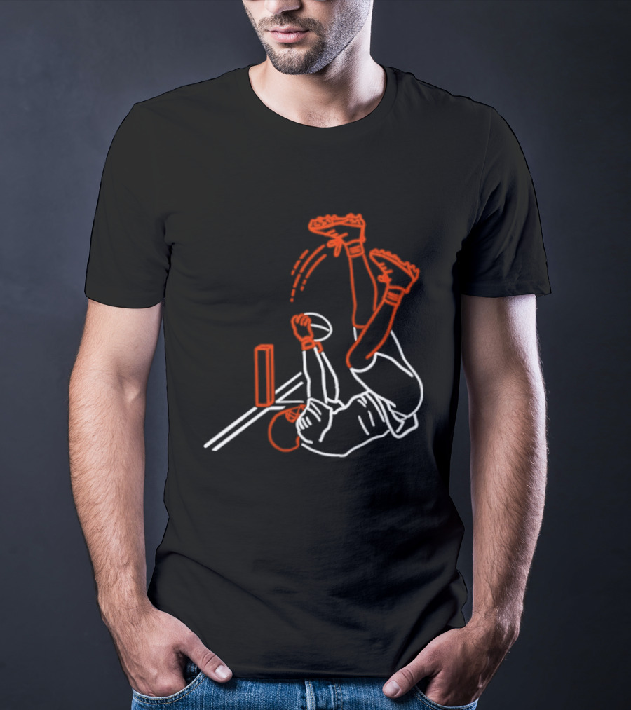 Cincinnati Bengals Head Under Heels Catch Higgins T-Shirt