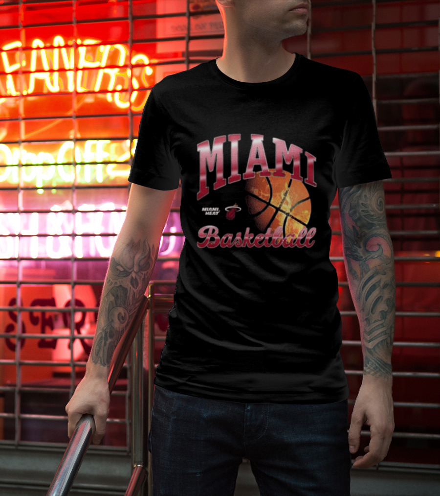 Miami Heat Basketball Court Culture X Hype & Vice Tank T-Shirt