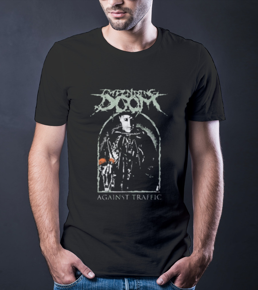 Impending Doom Against Traffic Skeleton T-Shirt
