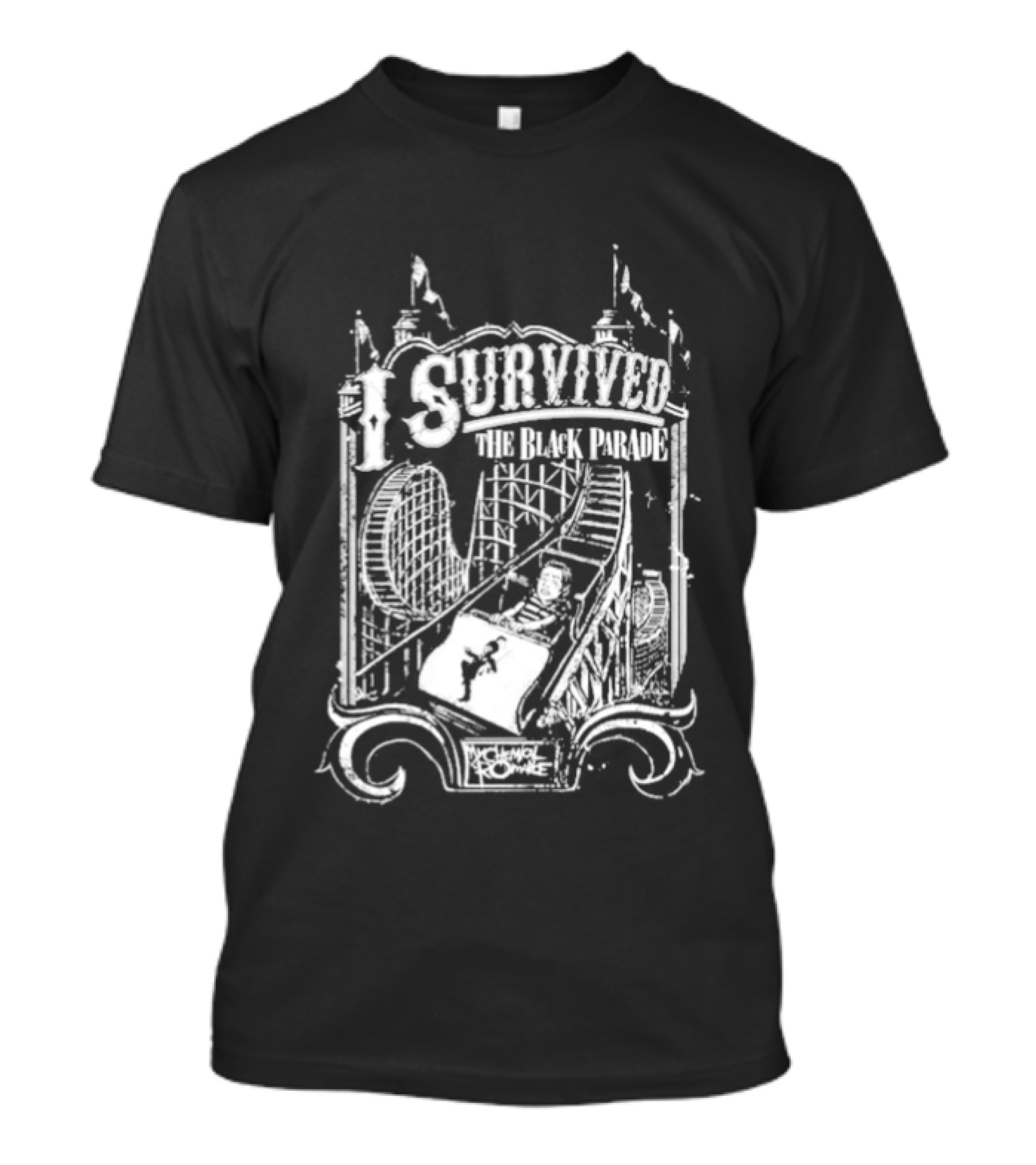 Original My Chemical Romance The Black Parade Survived Cemetery T-Shirt