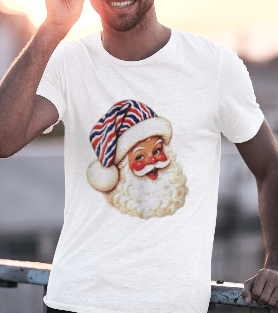 Buffalo Santa Christmas Holiday Vintage Cheerful Festive T-Shirt