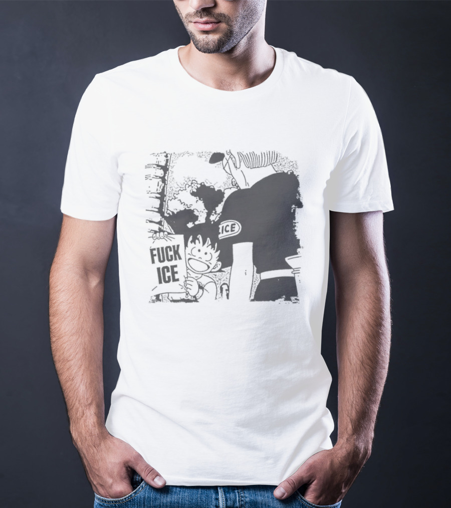 Calvin Inspired Activism Fuck Ice Protest Cartoon Social Justice T-Shirt
