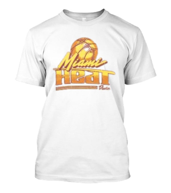 Miami Heat Store Court Culture X Duvin Sundown Vintage Basketball T-Shirt
