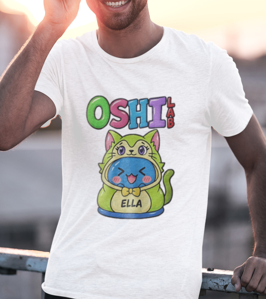 Oshi Lab Cute Cat Ella Kawaii T-Shirt